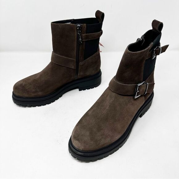 Blondo Ginny Buckle Ankle Boot Booties Size 9 Suede - Picture 5 of 8